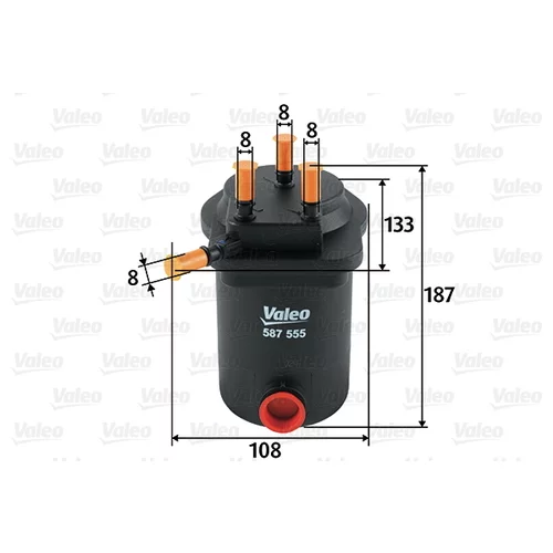 Palivový filter VALEO 587555