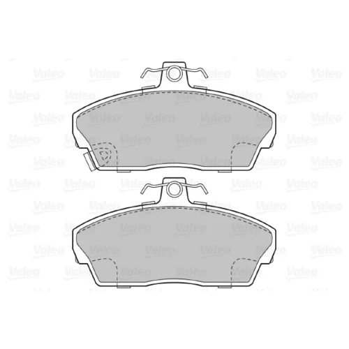 Sada brzdových platničiek kotúčovej brzdy 598022 /VALEO/ - obr. 1