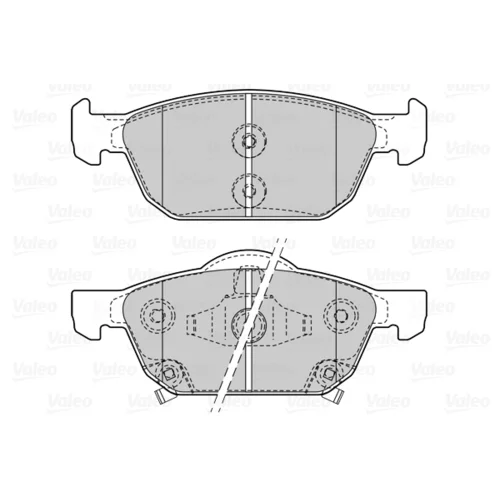 Sada brzdových platničiek kotúčovej brzdy 601508 /VALEO/ - obr. 1