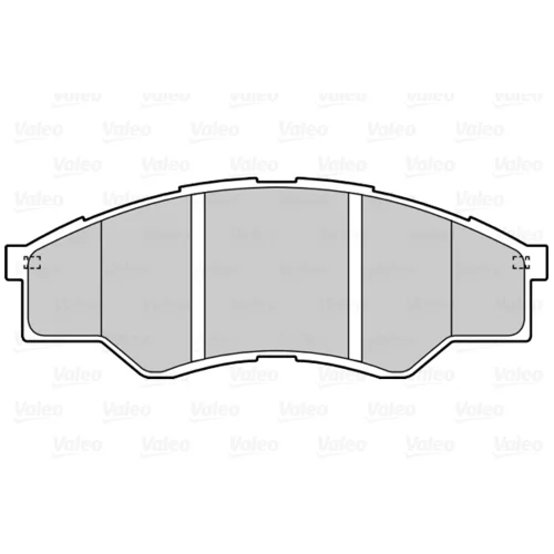 Sada brzdových platničiek kotúčovej brzdy 601545 /VALEO/ - obr. 1