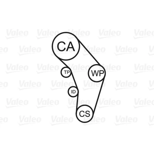 Vodné čerpadlo + sada ozubeného remeňa 614628 /VALEO/ - obr. 1