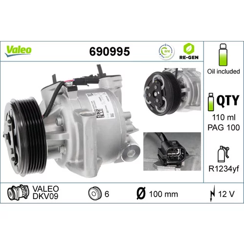 Kompresor klimatizácie VALEO 690995