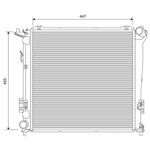 Chladič motora VALEO 701626