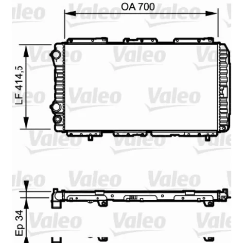Chladič motora VALEO 730995