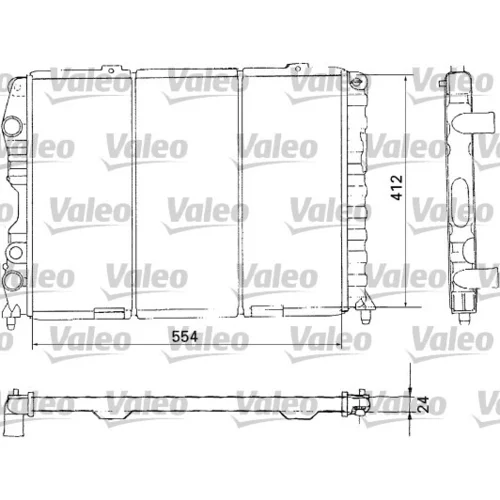 Chladič motora VALEO 731283