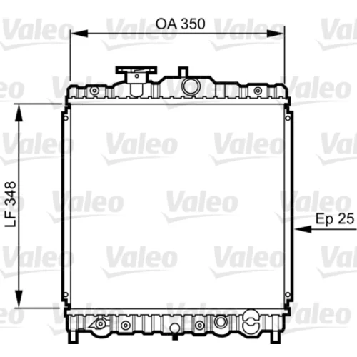 Chladič motora VALEO 731474