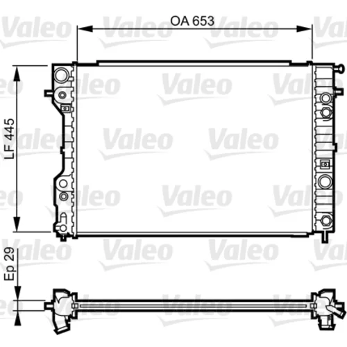 Chladič motora VALEO 731841