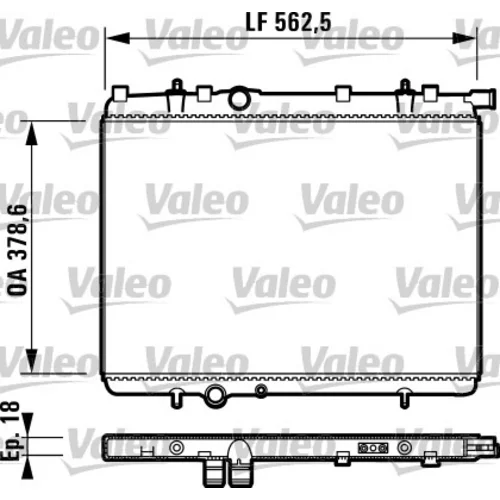 Chladič motora 732904 /VALEO/