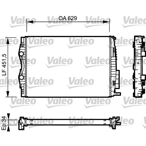 Chladič motora VALEO 734438