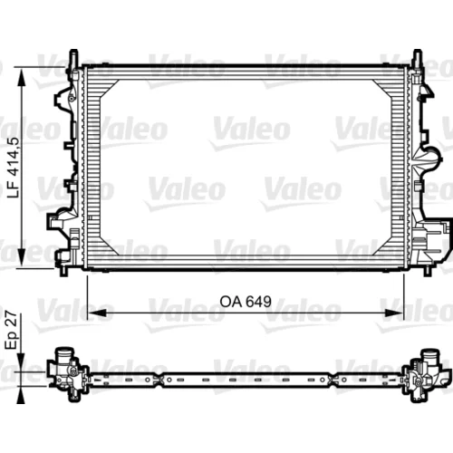 Chladič motora VALEO 735085