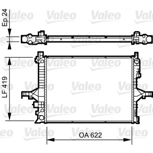 Chladič motora VALEO 735237