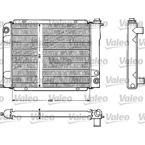 Chladič motora VALEO 810883