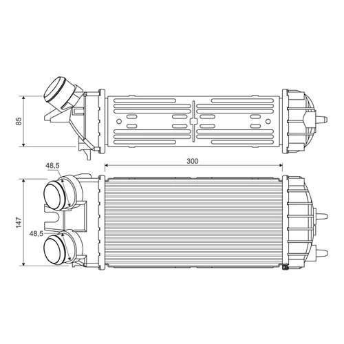 Chladič plniaceho vzduchu VALEO 817706