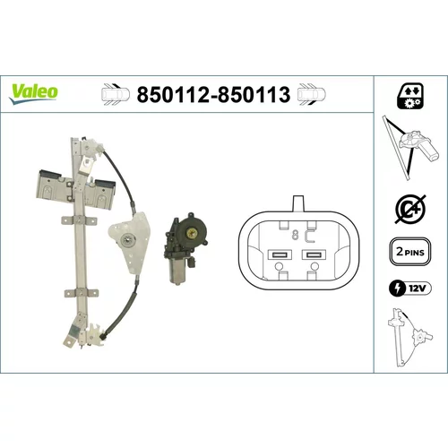 Mechanizmus zdvíhania okna VALEO 850112