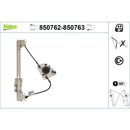 Mechanizmus zdvíhania okna VALEO 850762