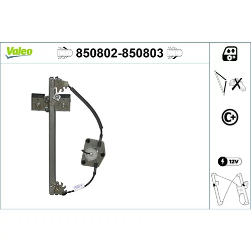 Mechanizmus zdvíhania okna VALEO 850802
