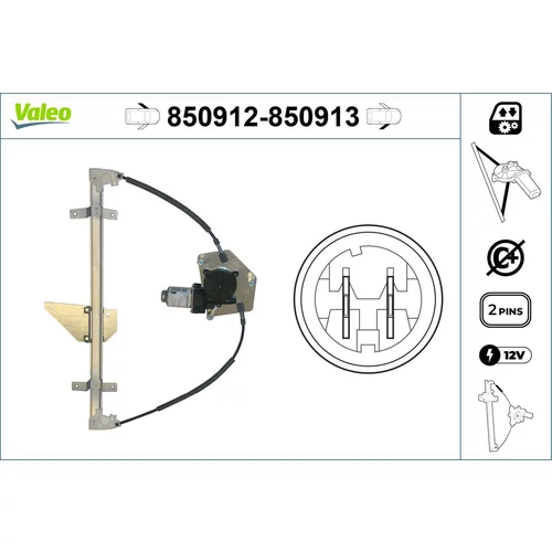 Mechanizmus zdvíhania okna VALEO 850912