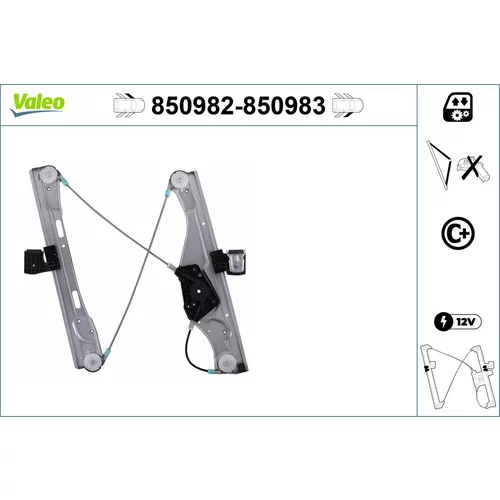 Mechanizmus zdvíhania okna VALEO 850982