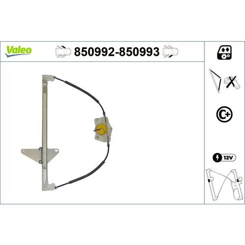 Mechanizmus zdvíhania okna VALEO 850992