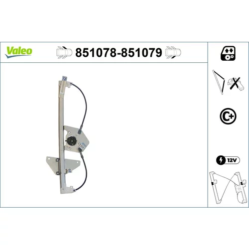 Mechanizmus zdvíhania okna VALEO 851078