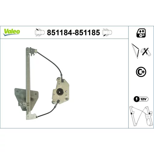 Mechanizmus zdvíhania okna VALEO 851184