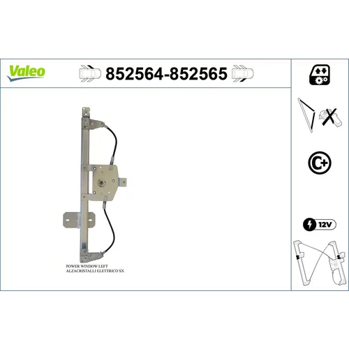 Mechanizmus zdvíhania okna VALEO 852564
