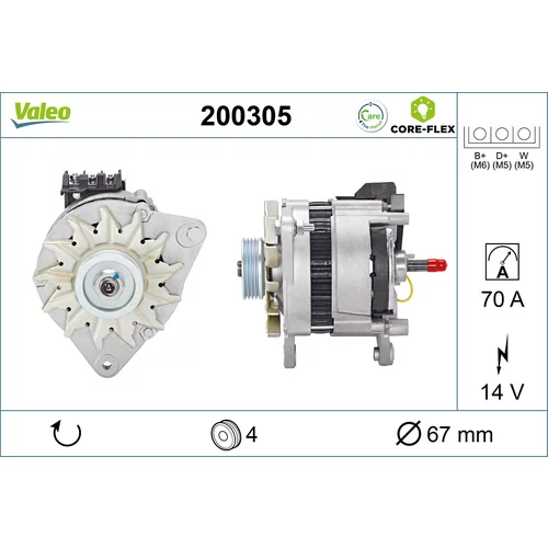 Alternátor VALEO 200305