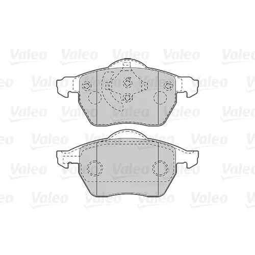 Sada brzdových platničiek kotúčovej brzdy 301008 /VALEO/ - obr. 1