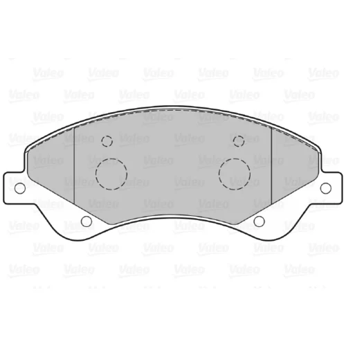 Sada brzdových platničiek kotúčovej brzdy 301818 /VALEO/ - obr. 1