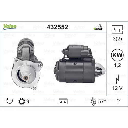 Štartér VALEO 432552