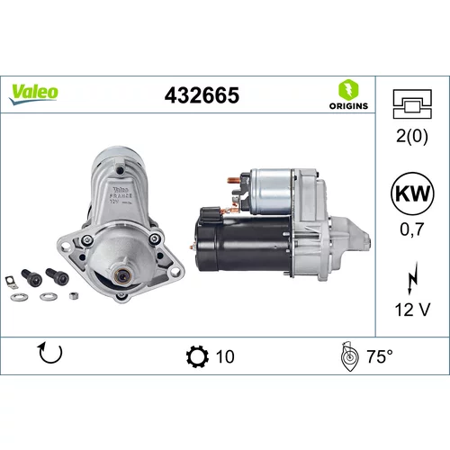 Štartér VALEO 432665