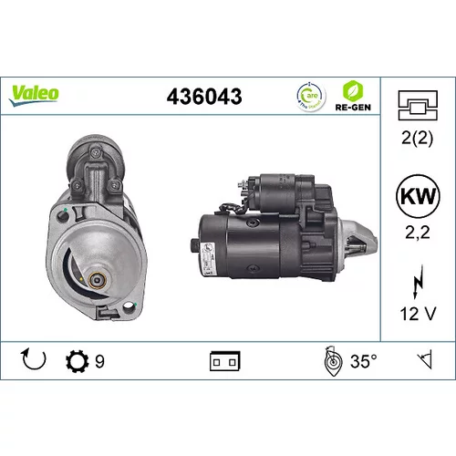 Štartér 436043 /VALEO/