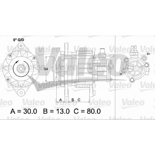 Alternátor VALEO 437121