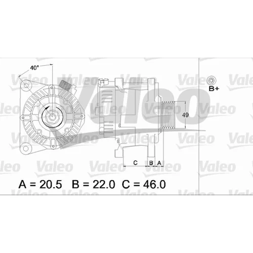 Alternátor 437409 /VALEO/ - obr. 1