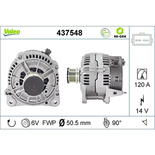 Alternátor VALEO 437548