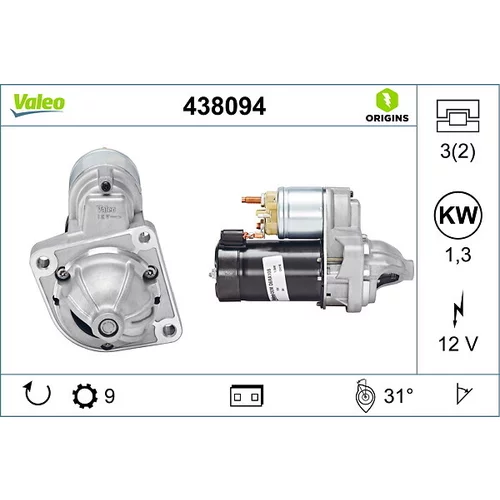 Štartér VALEO 438094
