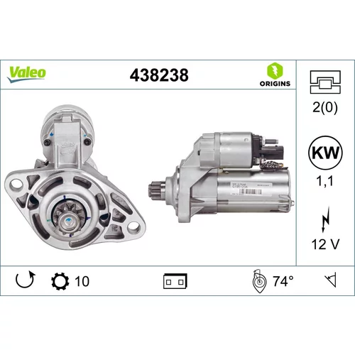 Štartér VALEO 438238