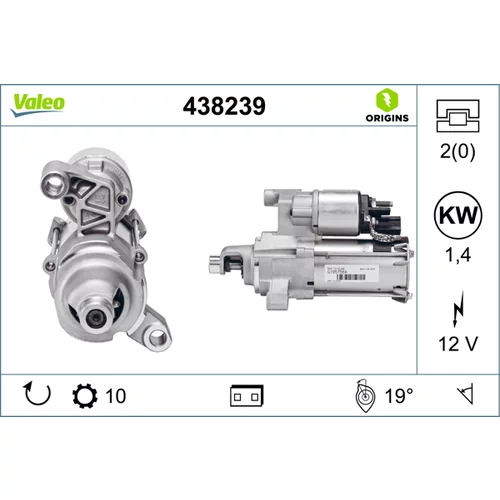 Štartér VALEO 438239