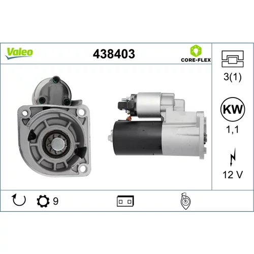 Štartér 438403 /VALEO/