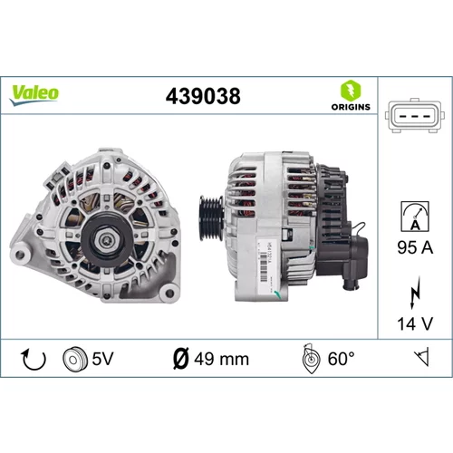 Alternátor VALEO 439038