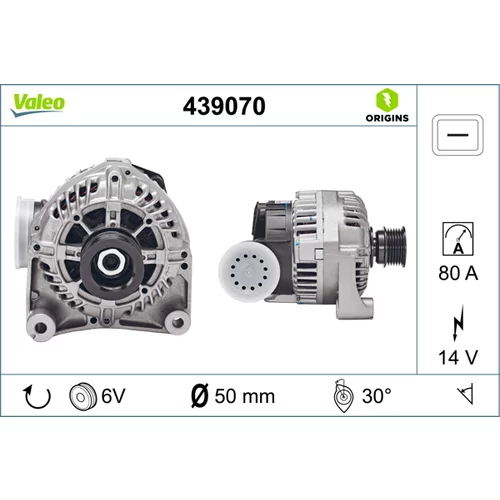 Alternátor VALEO 439070
