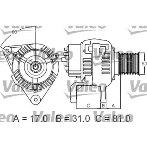 Alternátor VALEO 439293