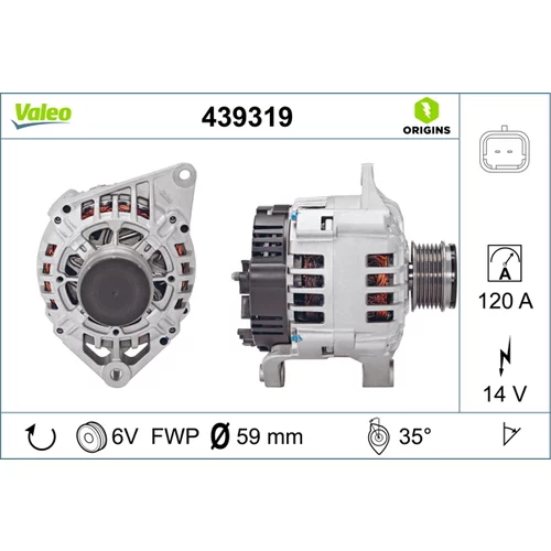 Alternátor VALEO 439319