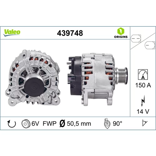 Alternátor VALEO 439748