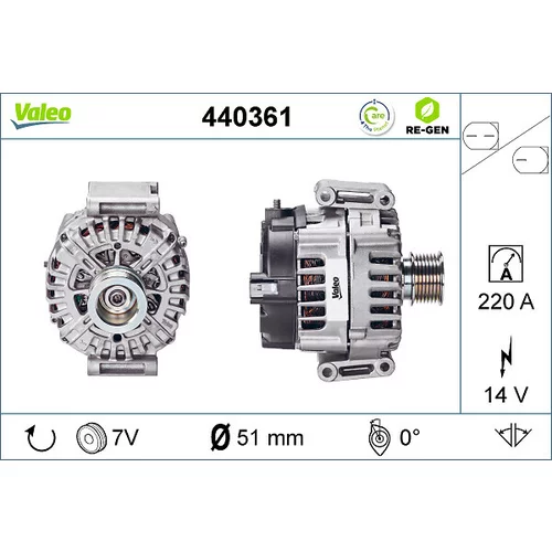 Alternátor VALEO 440361
