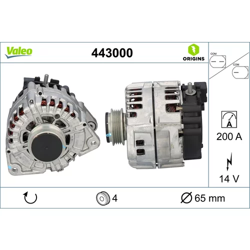 Alternátor VALEO 443000