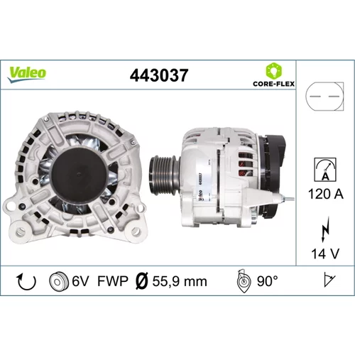 Alternátor VALEO 443037