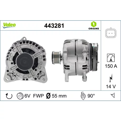 Alternátor VALEO 443281