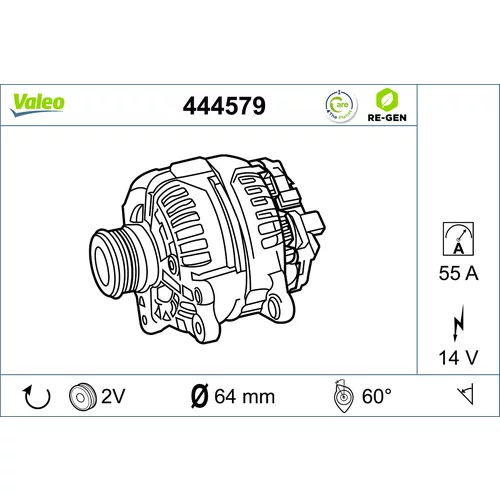 Alternátor VALEO 444579