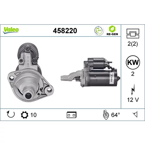 Štartér VALEO 458220